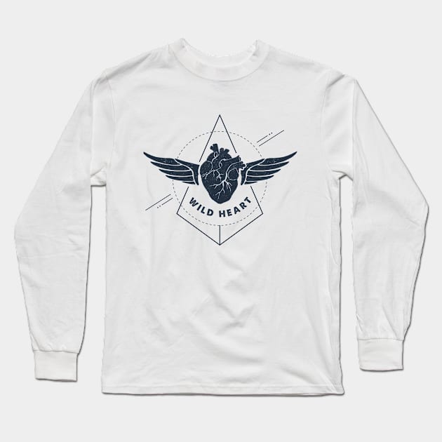 Wild Heart Long Sleeve T-Shirt by SlothAstronaut